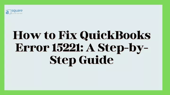 how to fix quickbooks how to fix quickbooks error