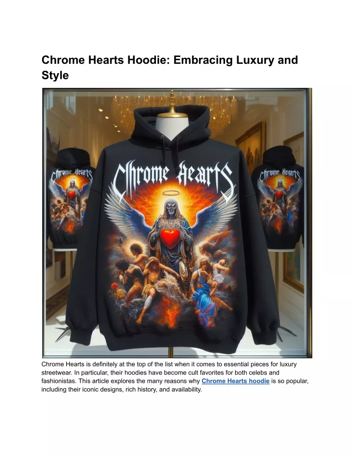 chrome hearts hoodie embracing luxury and style