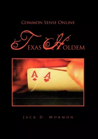 ⚡read❤ Common Sense Online Texas Holdem