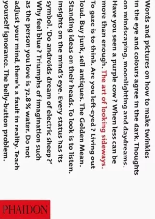 read❤ The Art of Looking Sideways