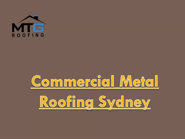 commercial metal roofing sydney