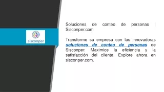 soluciones de conteo de personas sisconper