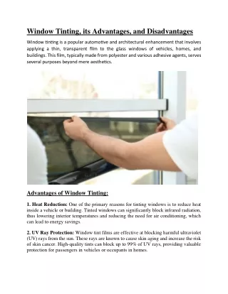 Home Window Tinting