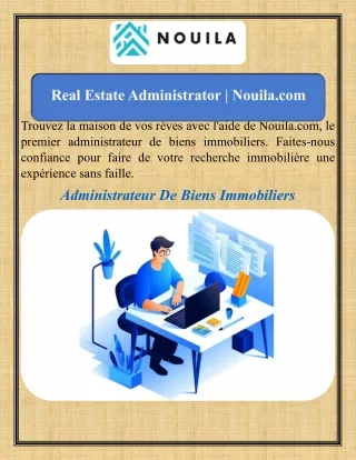 Real Estate Administrator  Nouila.com