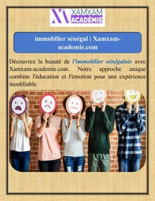 immobilier sénégal  Xamxam-academie.com