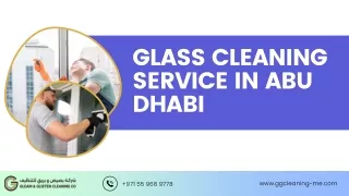 Glass cleaning service in abu dhabi pdf