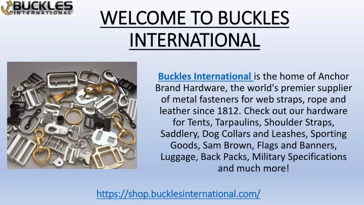 welcome to buckles international