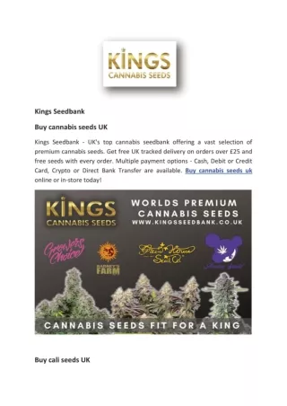 Kings Seedbank