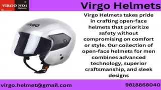 Open Face Helmet For Men