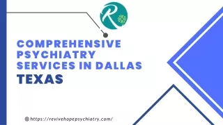 Psychiatry Services Dallas Texas