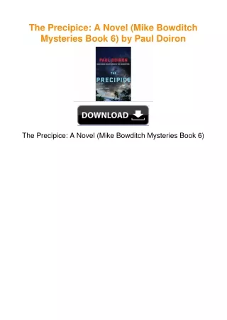 The Precipice: A Novel (Mike Bowditch Mysteries Book 6) by Paul Doiron