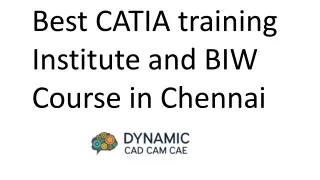 Best CATIA training Institute and BIW Course in Chennai