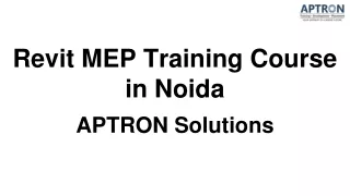 Revit MEP Training Course in Noida