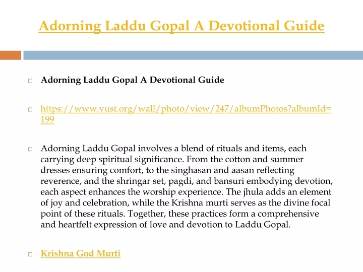 adorning laddu gopal a devotional guide