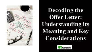decoding the offer letter understanding