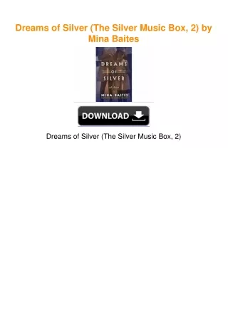 Dreams of Silver (The Silver Music Box, 2) by Mina Baites