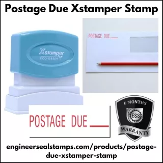 Postage Due Xstamper Stamp