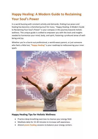 Happy Healing: A Modern Guide to Reclaiming Your Soul’s Power