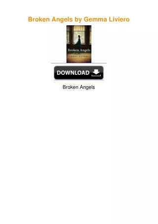 Broken Angels by Gemma Liviero