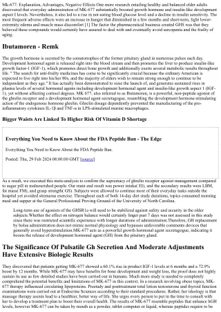 Development Hormonal Agent Secretagogue Mk-677 Ineffective In Alzheimer's Diseas