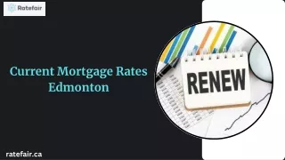 Current Mortgage Rates Edmonton