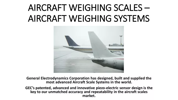 aircraft weighing scales aircraft weighing systems