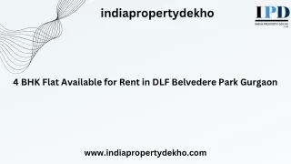 flats in belvedere park gurgaon