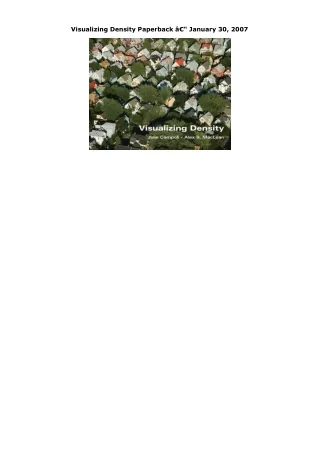 Ebook (download) Visualizing Density Paperback â€“ January 30, 2007