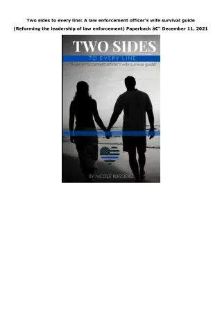 Ebook (download) Two sides to every line: A law enforcement officer's wife survi