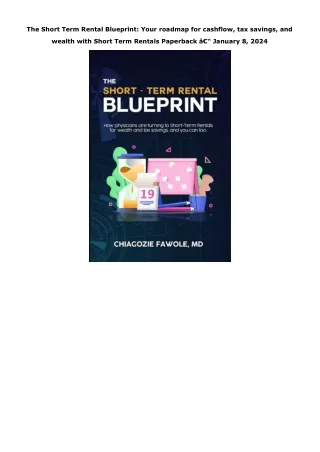 Download PDF The Short Term Rental Blueprint: Your roadmap for cashflow, tax sav