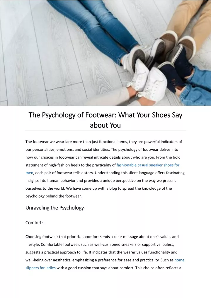 the psychology of the psychology of footwear what