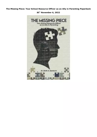 PDF The Missing Piece: Your School Resource Officer as an Ally in Parenting Pape