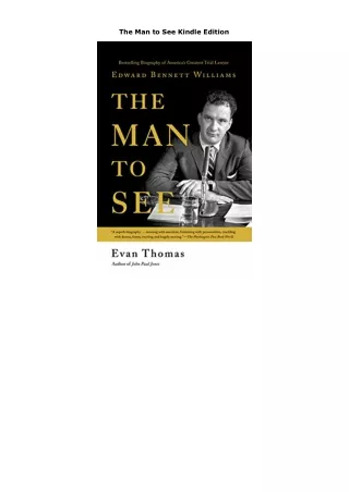 Kindle (online PDF) The Man to See Kindle Edition