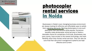 Net Office Equipment Exploring the Advantages of Photocopier Rental Services