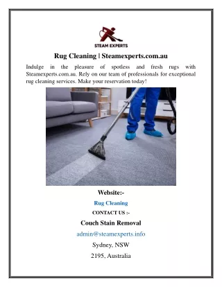 Rug Cleaning Steamexperts