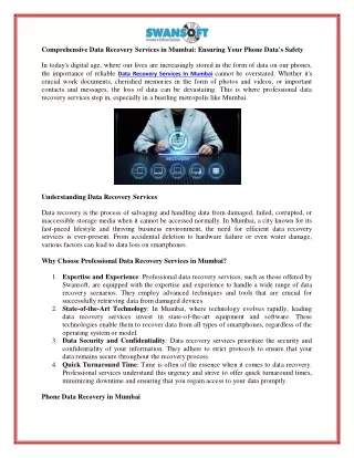 comprehensive data recovery services in mumbai