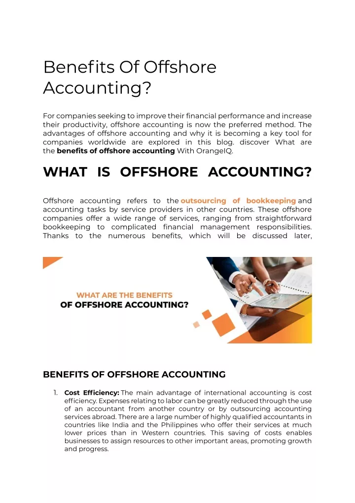 benefits of offshore accounting