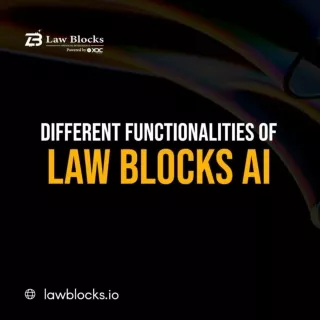 Law Blocks AI - Functionalities