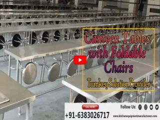 Canteen Foldable Chair With Table, Canteen Kitchen Furniture, Commercial Canteen Kitchen Equipment Setup, Chennai