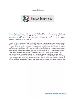 bhargav equipments