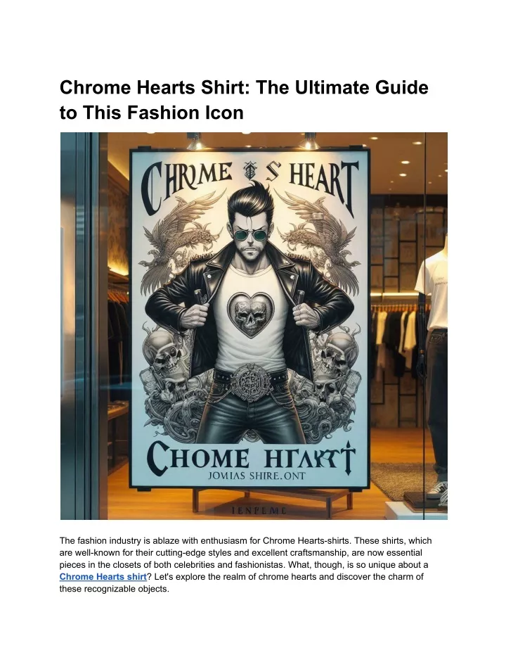 chrome hearts shirt the ultimate guide to this