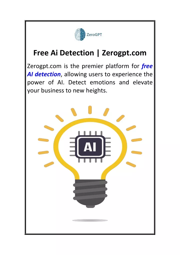 free ai detection zerogpt com