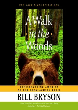 read pdf A Walk in the Woods: Rediscovering America on the Appalachian Trail