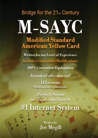 ✔pdf⚡  Modified Standard American Yellow Card