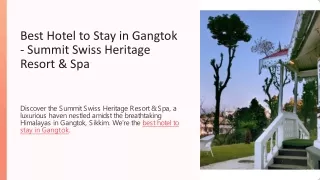 Best Hotel to Stay in Gangtok