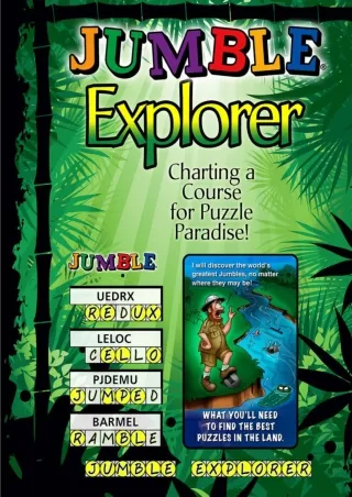⚡pdf✔ Jumble® Explorer: Charting a Course for Puzzle Paradise! (Jumbles®)