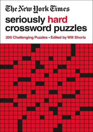 read_ New York Times Seriously Hard Crossword Puzzles