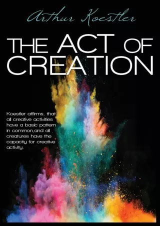 read❤ The Act of Creation