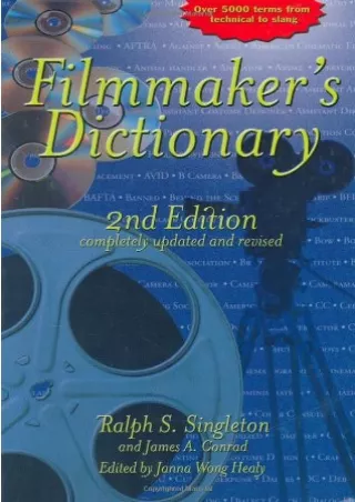 ✔pdf⚡  Filmmaker's Dictionary, 2nd Edition