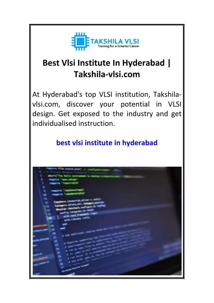 best vlsi institute in hyderabad takshila vlsi com